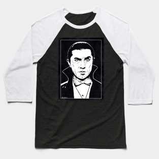 DRACULA (1931) (Black and White) Baseball T-Shirt